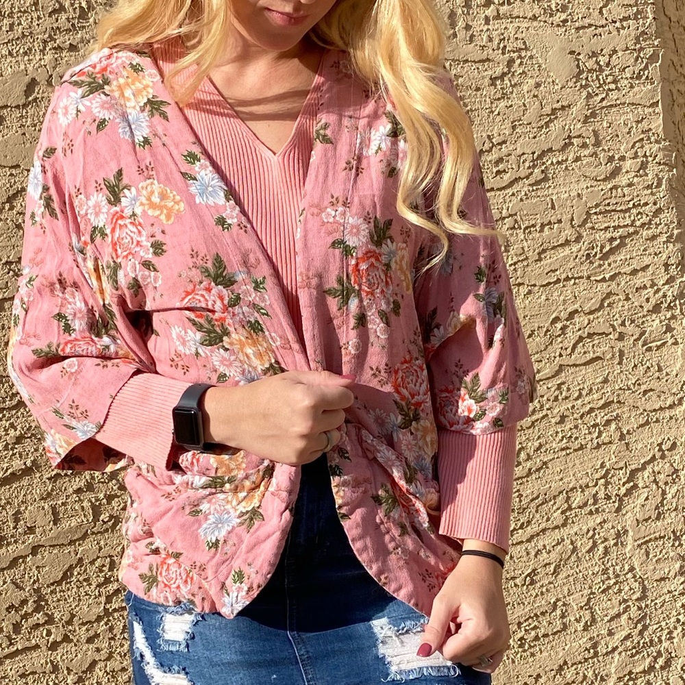 Floral cardigan